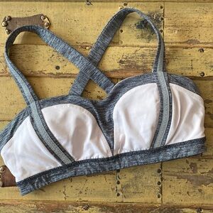 🍋 LULULEMON PINK STRETCH WORKOUT SPORTS BRA TOP CROP TOP 6